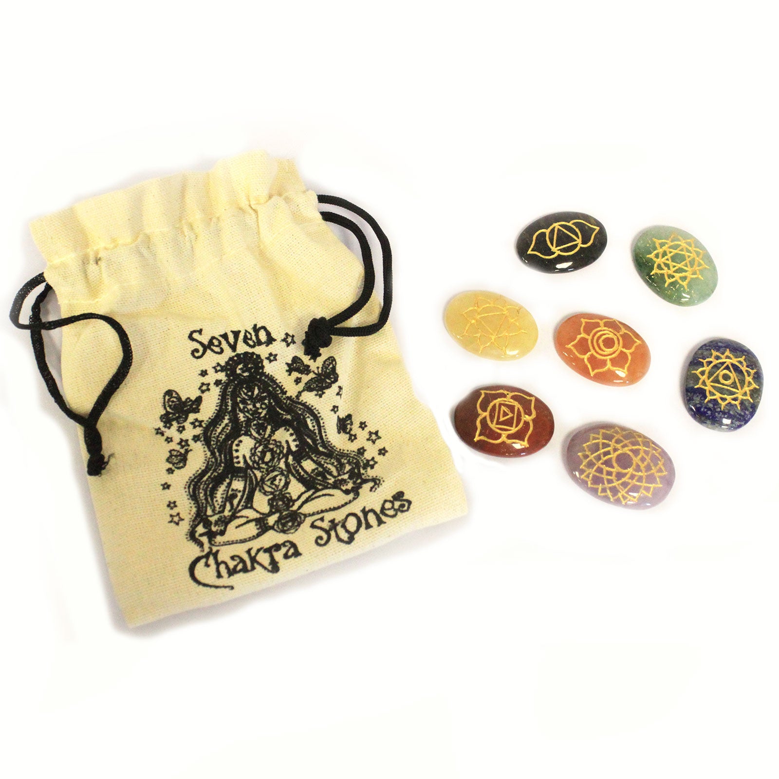 Set de piedras Chakras Ovaladas