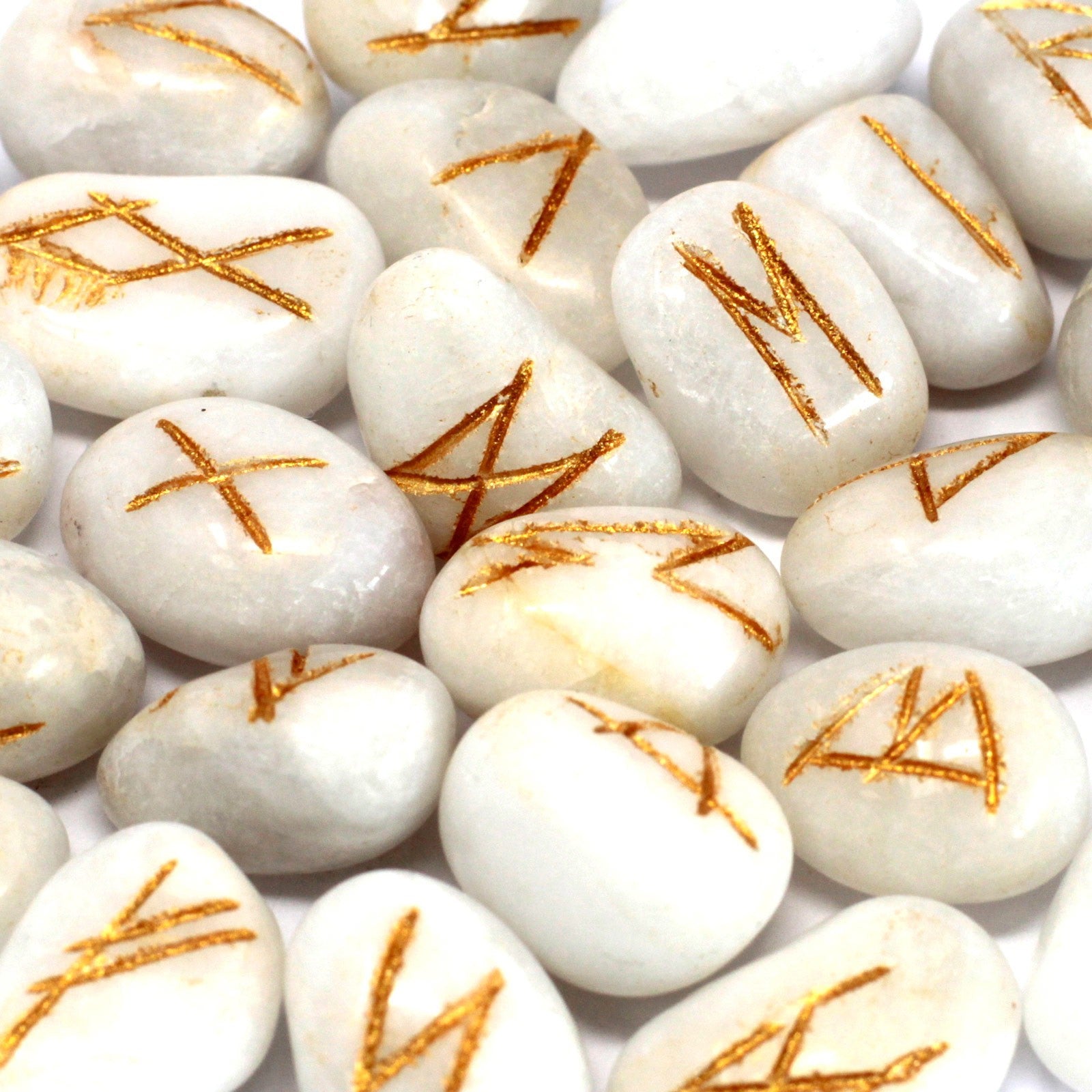 Runas de la India Ágata Blanca