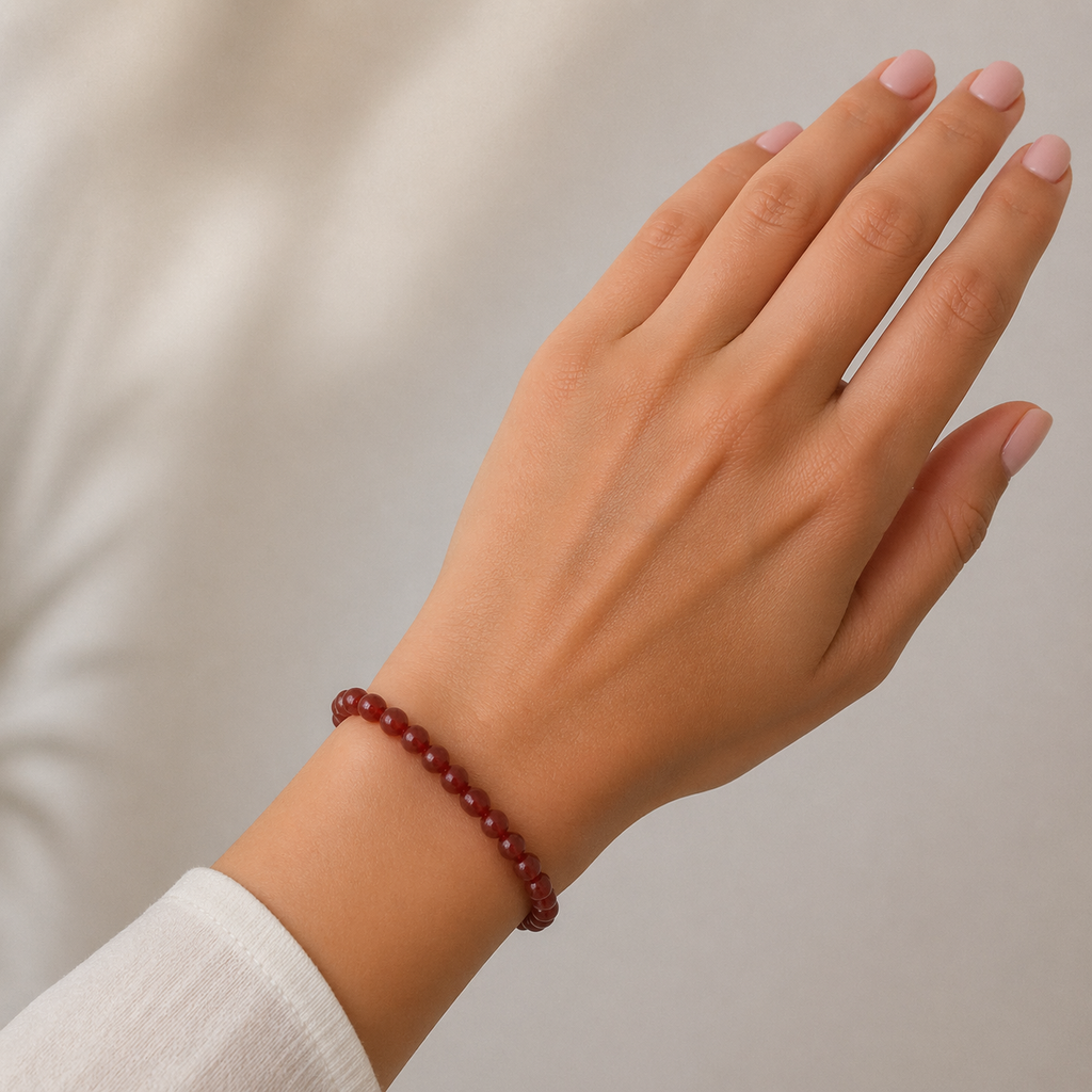 Pulsera Cornalina 6mm