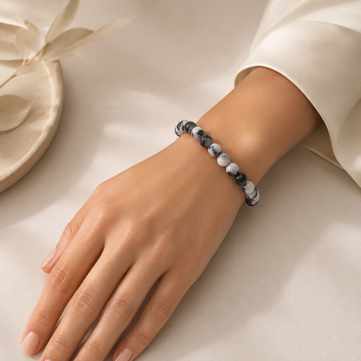 Pulsera Jaspe Zebra 8mm