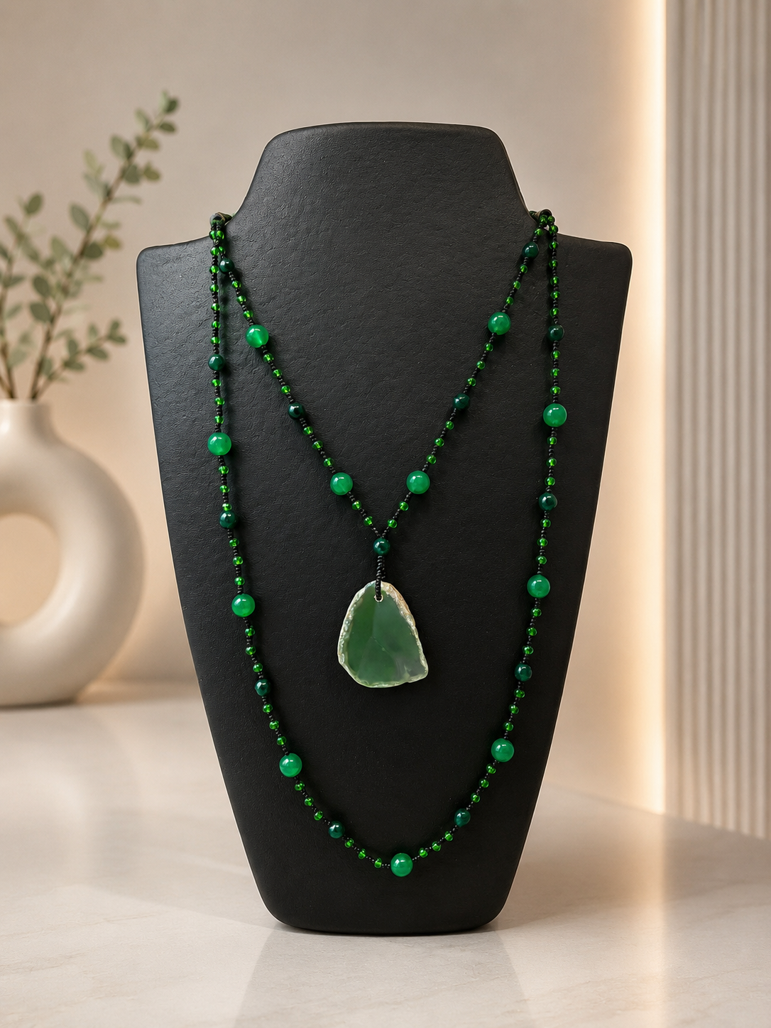Collar Ágata Verde