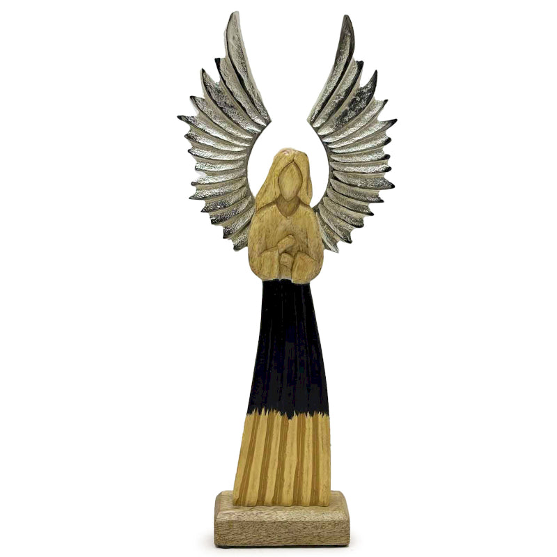 Ángel de Madera de Mango Esmaltado 40cm