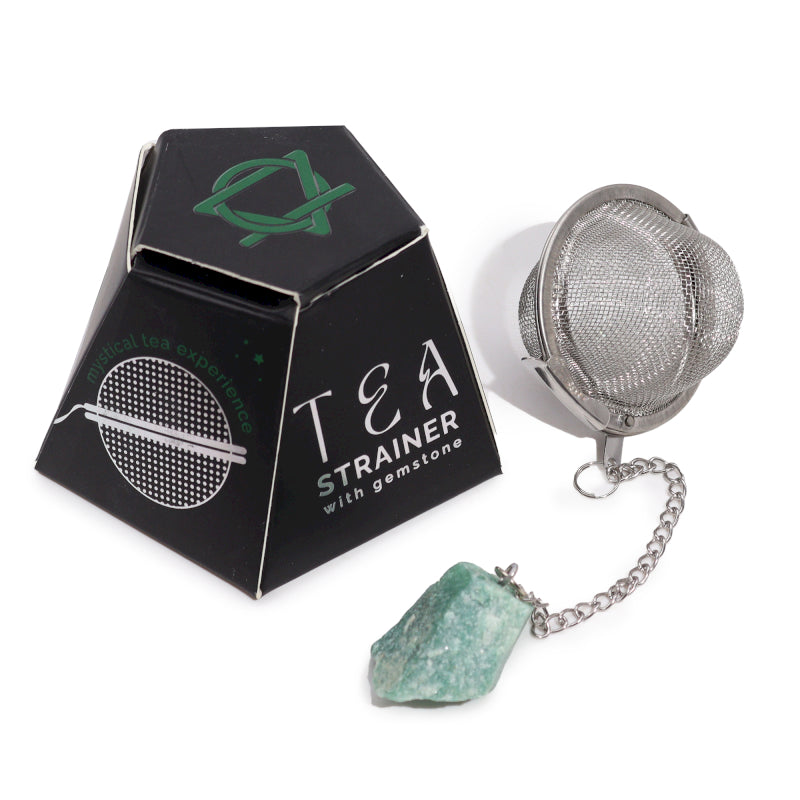 Colador de Infusión y Té Aventurina Verde