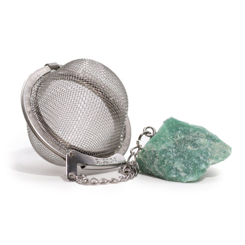 Colador de Infusión y Té Aventurina Verde