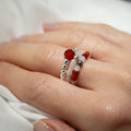 Set Anillos Love and Flame