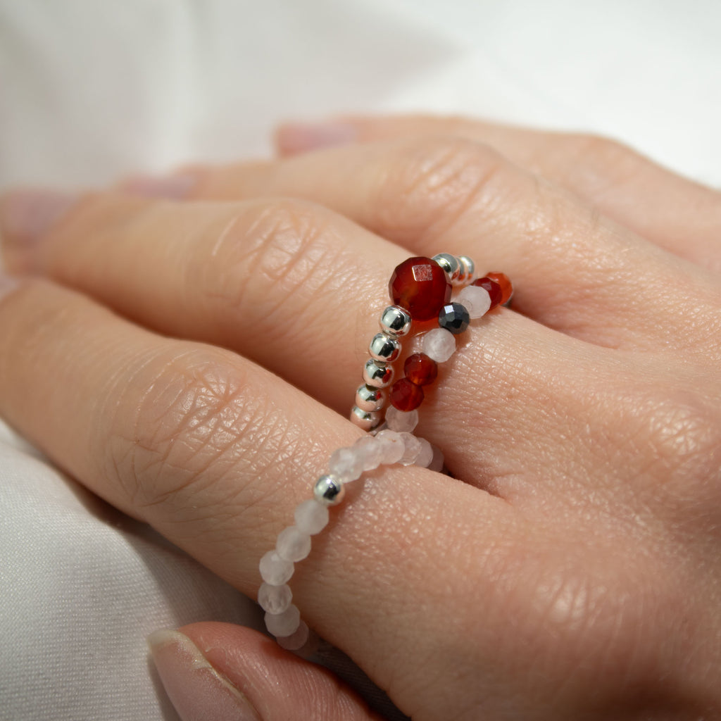 Set Anillos Love and Flame