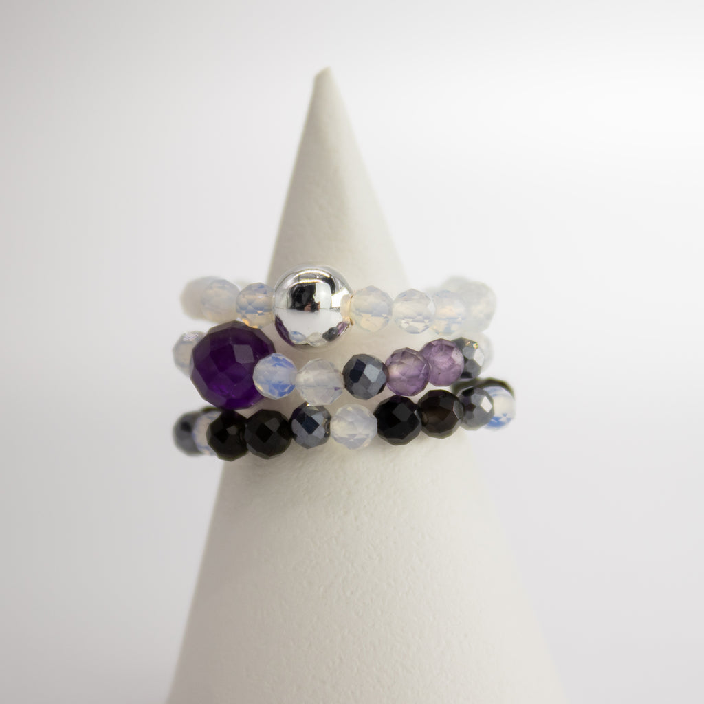 Set Anillos Full Moon