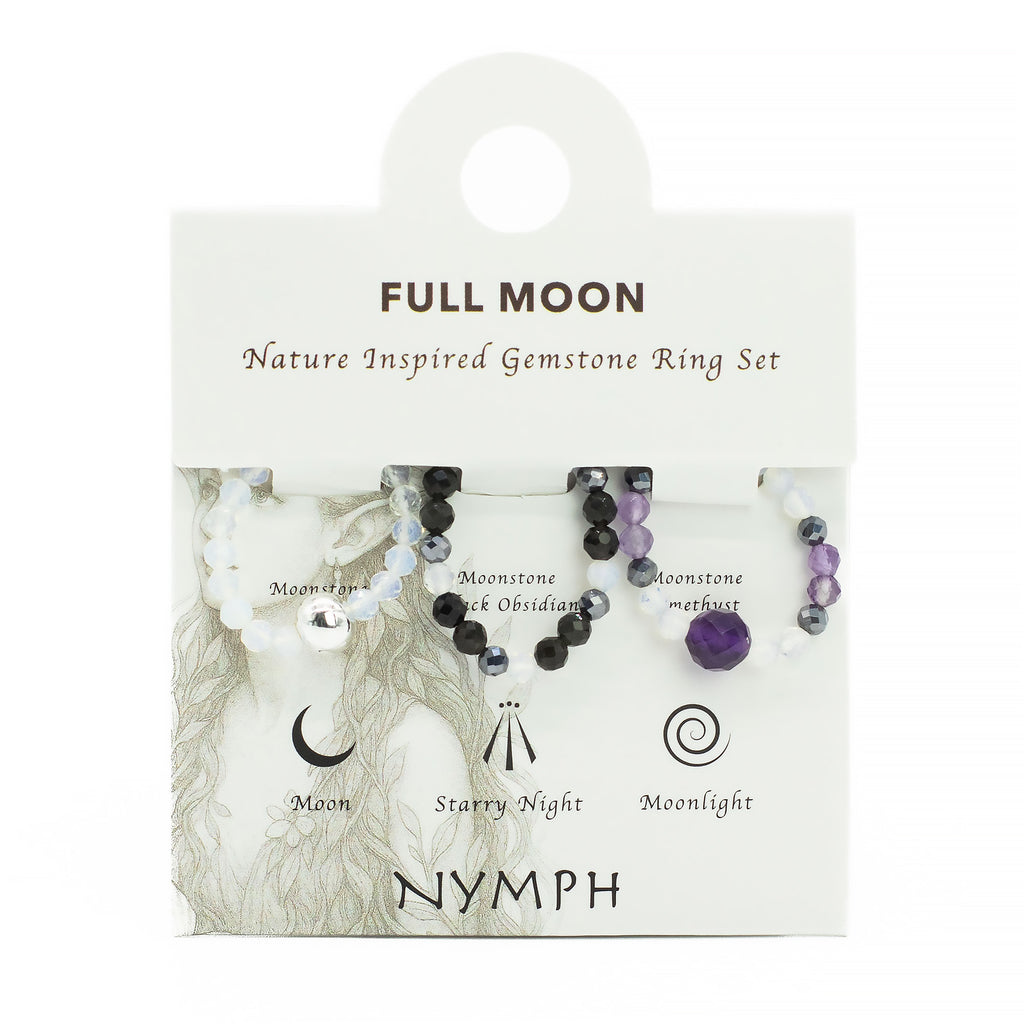 Set Anillos Full Moon