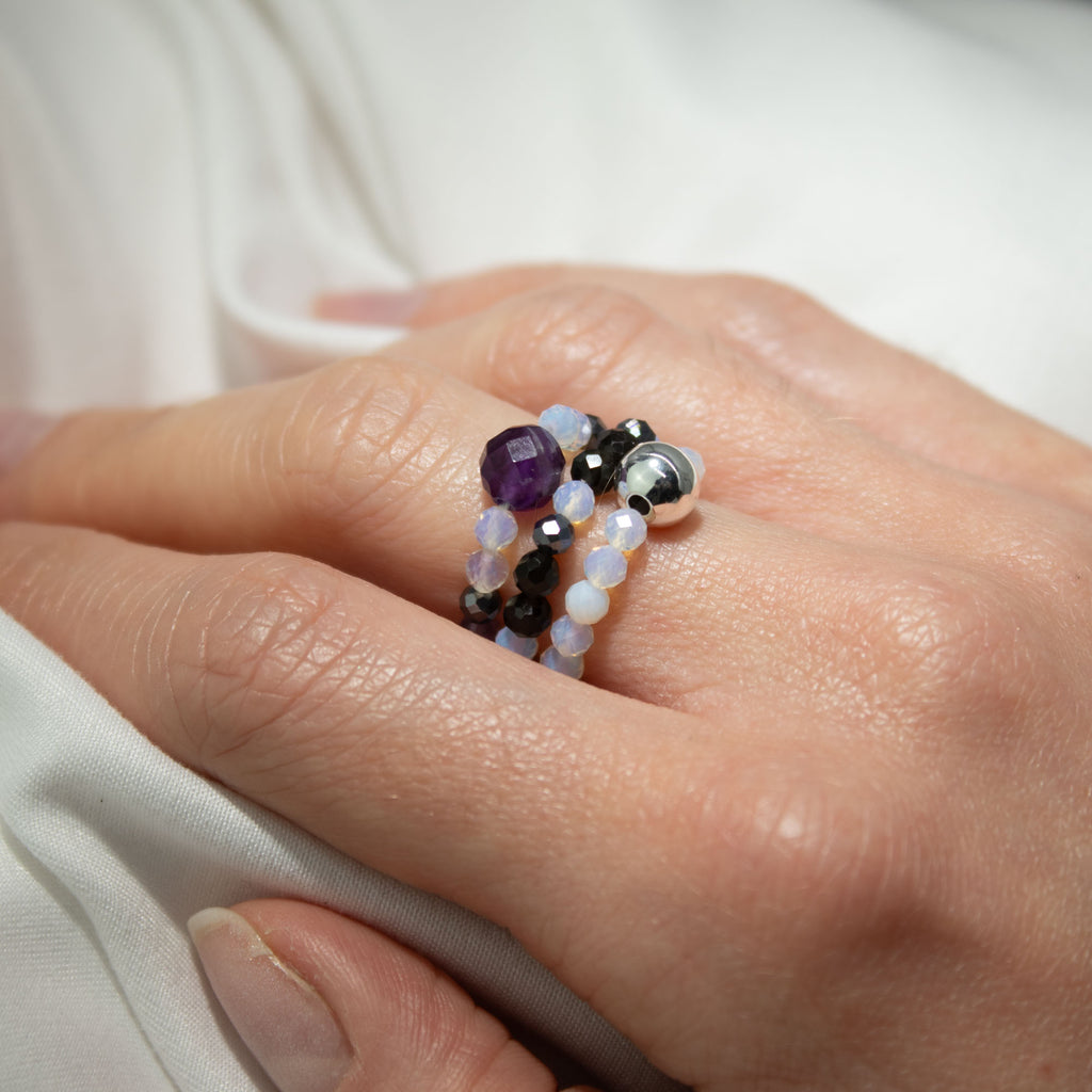 Set Anillos Full Moon