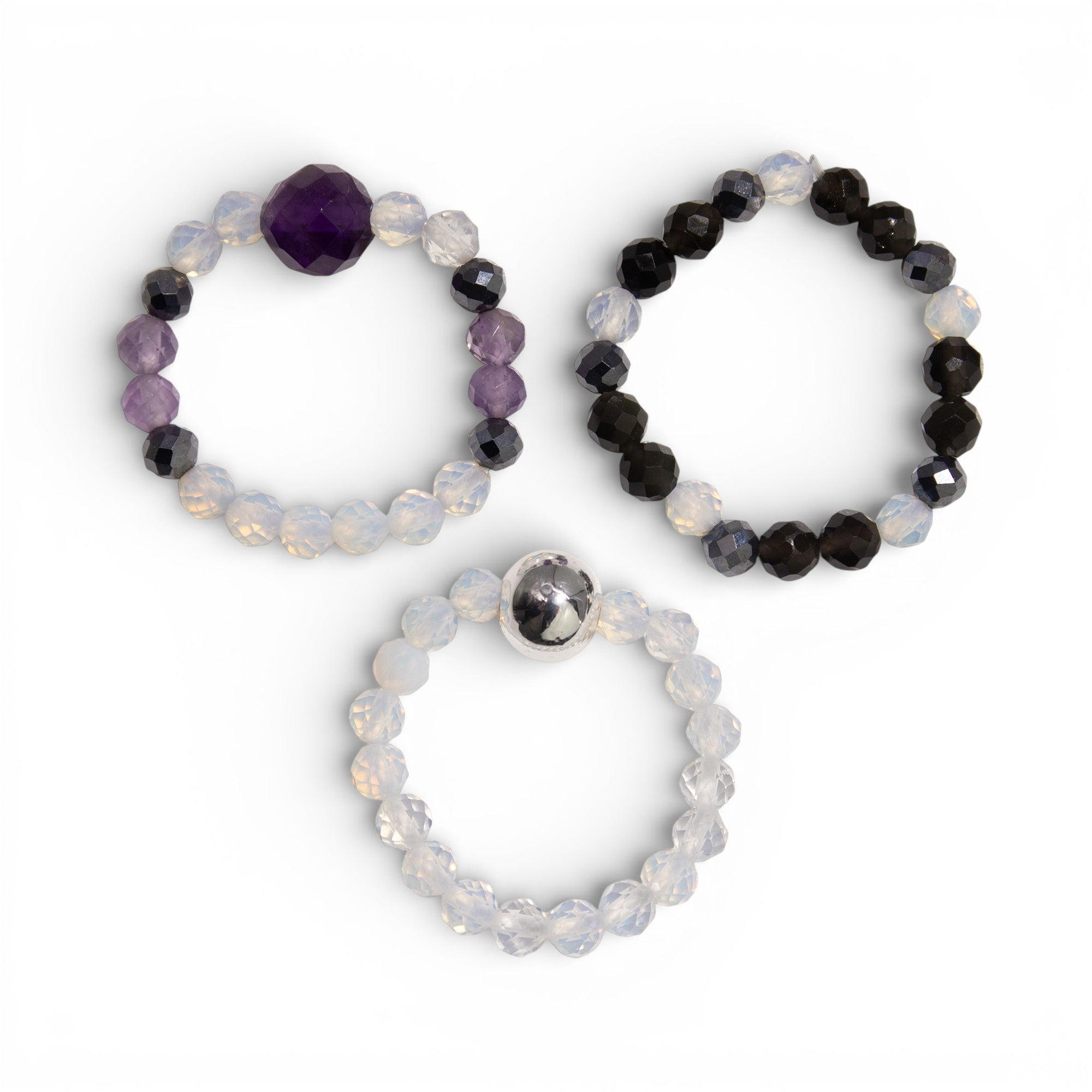 Set Anillos Full Moon