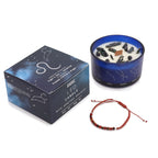 Vela del Zodíaco con Pulsera de Piedras Preciosas