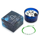 Vela del Zodíaco con Pulsera de Piedras Preciosas