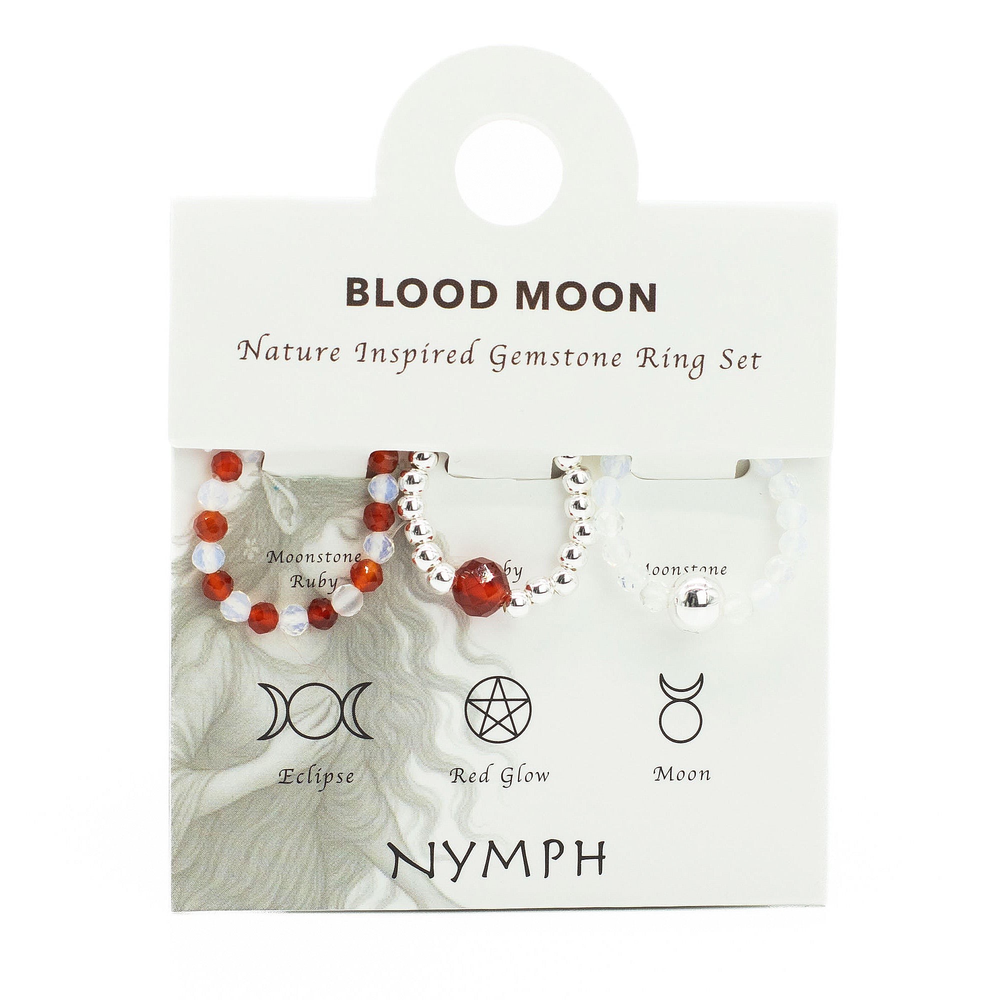 Set Anillos Blood Moon