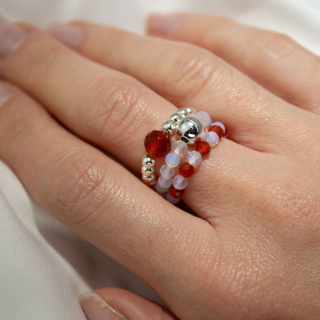 Set Anillos Blood Moon