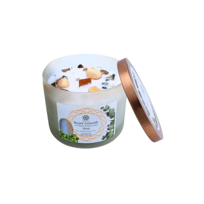Vela Aromática Gemstone Menta 256g