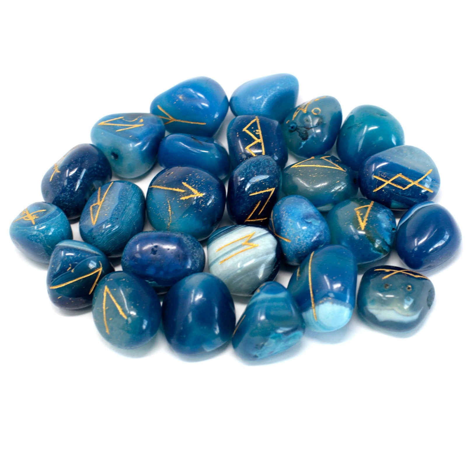 Runas de la India Ónix Azul