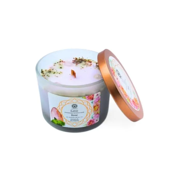 Vela Aromática Gemstone Rosa 256g