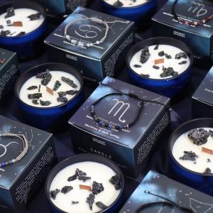 Vela del Zodíaco con Pulsera de Piedras Preciosas