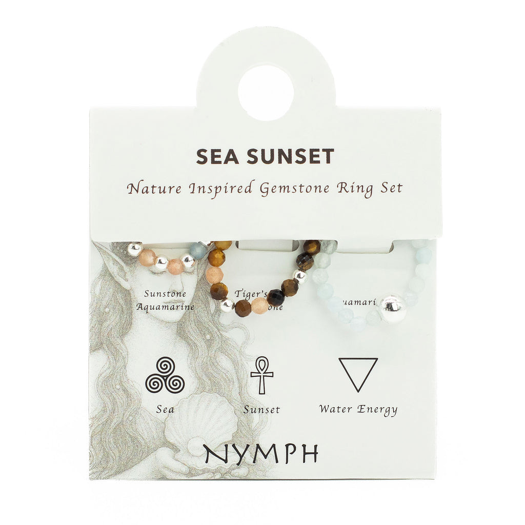 Set Anillos Sea Sunset