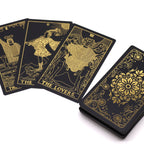 Juego de Cartas Tarot con Lámina de Oro